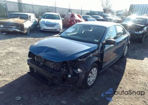 2015 Volkswagen Jetta 2.0L S из США, поврежденный, VIN 3VW2K7AJ6FM348956